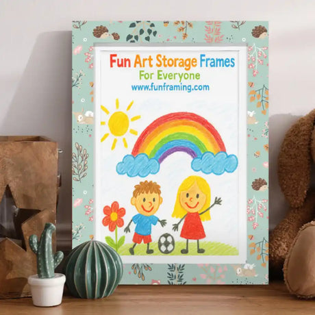 Lucky Ducks Kids Art Artwork Frame A4 - Autumn | MDF2515&1255-A4-AT