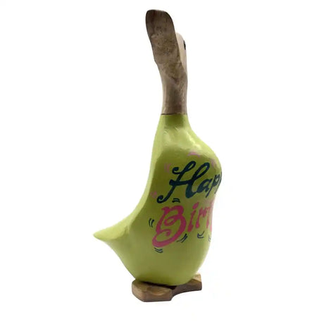 Lucky Ducks Happy Birthday Duckling - Lime Green | H22-25-13