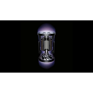Dyson Cyclone V10 Submarine cordless stick vacuum cleaner with metallic nickel and copper finish, featuring illuminated cyclone chamber and ergonomic design against black background