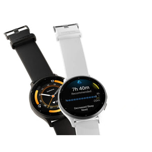 Garmin Venu 3 Stainless Steel Bezel Silicone Band - Whitestone | 49-GAR-010-02784-00