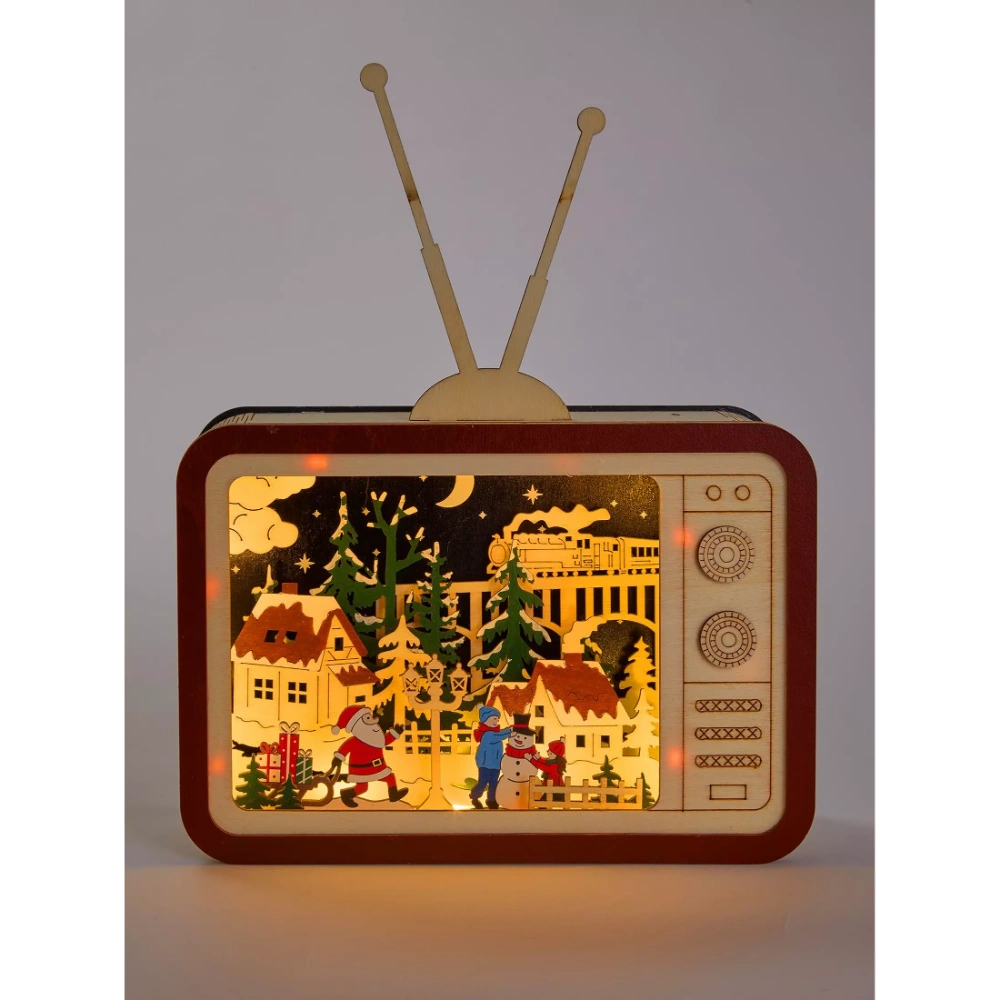 Three Kings InLit Wooden Santa's TeleTown | 2590070