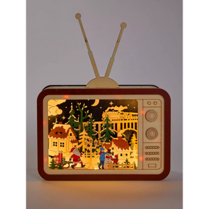 Three Kings InLit Wooden Santa's TeleTown | 2590070