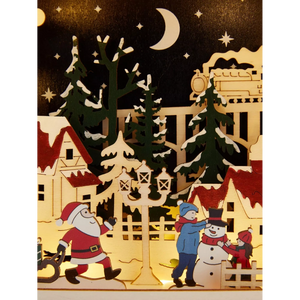 Three Kings InLit Wooden Santa's TeleTown | 2590070