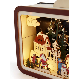 Three Kings InLit Wooden Santa's TeleTown | 2590070