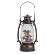Three Kings Snow Swirl Festive Robin Lantern | Warm White Light