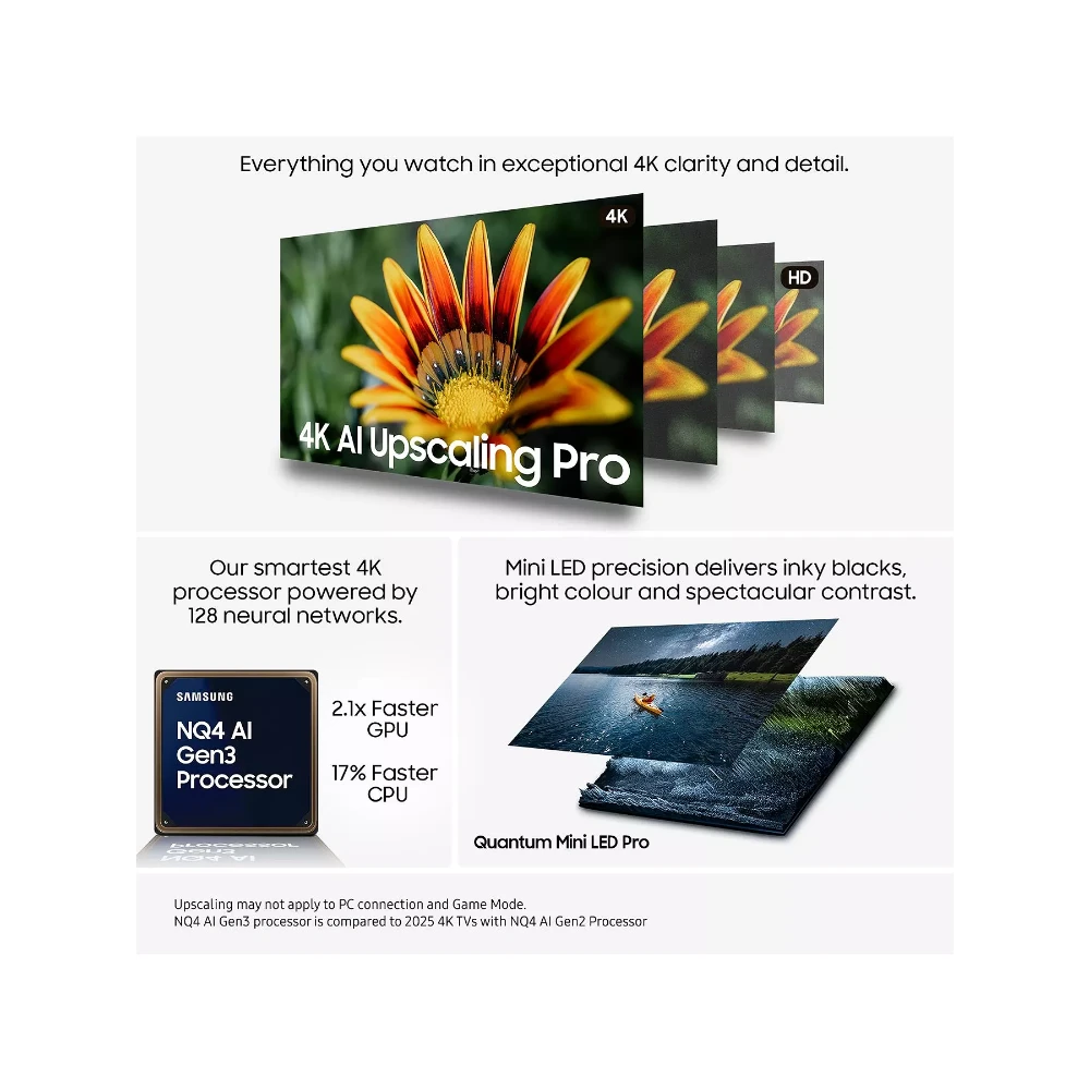 Samsung QN90F 55 Inch 4K HDR Neo QLED Smart TV (2025) | QE55QN90FATXXU