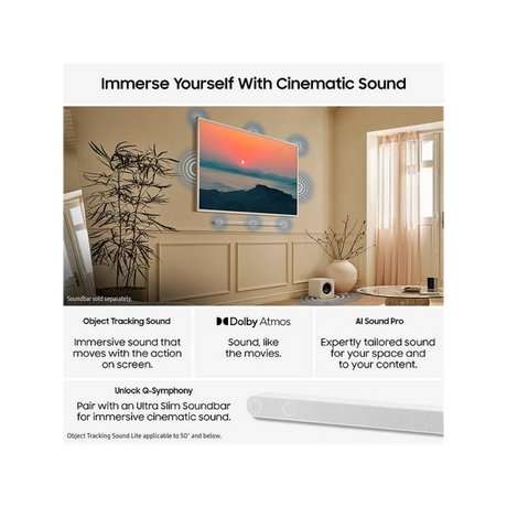 Samsung 50 Inch LS03D QLED 4K Smart Frame TV (2025) | QE50LS03FAUXXU