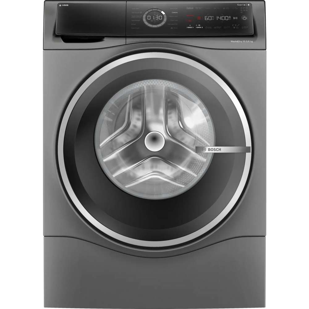 Bosch Series 8 IDOS 10.5kg Washer / 6kg Dryer 1400 Spin - Graphite | WNC254ARGB