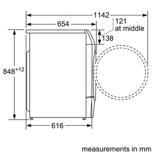 Bosch Series 8 IDOS 10.5kg Washer / 6kg Dryer 1400 Spin - Graphite | WNC254ARGB