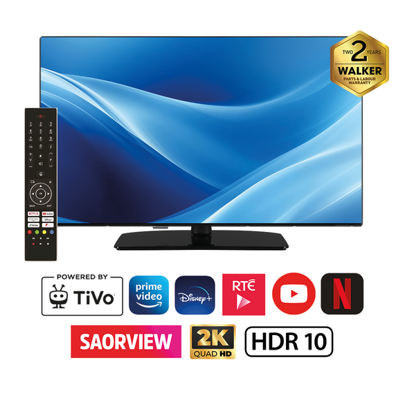 Walker 32 Inch Smart TV with Tivo - Black | WPS32261HD