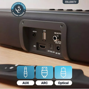 Majority Naga 40 2.1 Bluetooth Soundbar 80W - Black | 1000003027