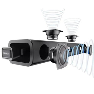 Majority Naga 60 2.1 Bluetooth Soundbar 120W - Black | 1000003016