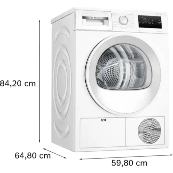 Bosch Series 4 8kg Heat Pump Tumble Dryer - White | WTH85225IE