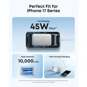 Anker Nano Power Bank 10,000mAh 45w with Built In USB C | A1638H11