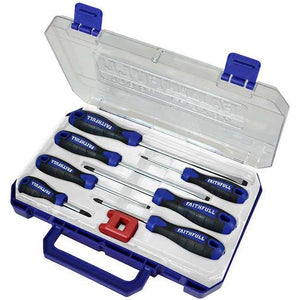 Faithfull Soft Grip Screwdriver Set 8 Piece | XMS24SDRIVER