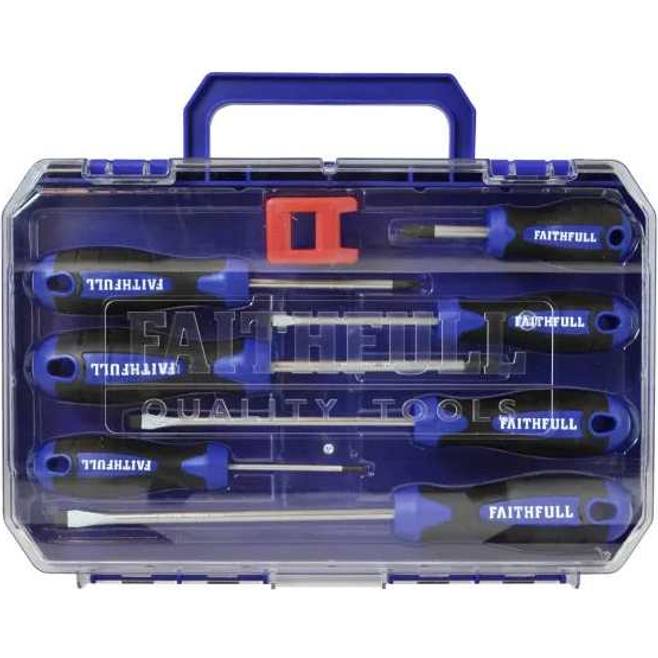 Faithfull Soft Grip Screwdriver Set 8 Piece | XMS24SDRIVER