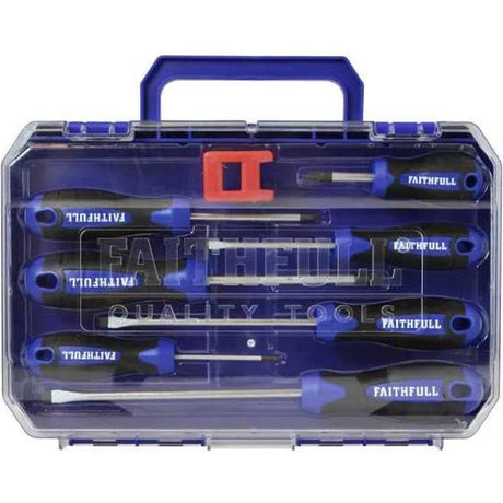 Faithfull Soft Grip Screwdriver Set 8 Piece | XMS24SDRIVER