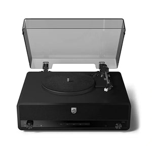 Philips The Stevie Century Bluetooth Turntable Record Player - Black | TAV3000B/10