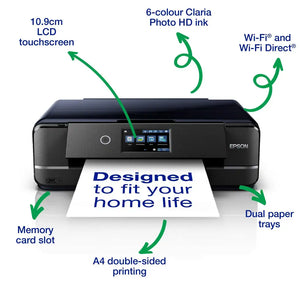 Epson Expression Photo XP-970 A4 Multifunction Colour Wifi Printer - Black | C11CH45401