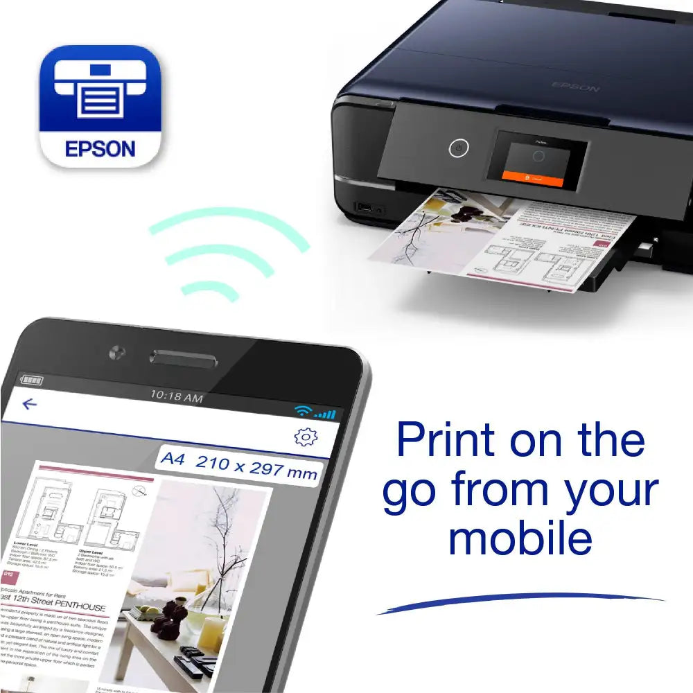 Epson Expression Photo XP-970 A4 Multifunction Colour Wifi Printer - Black | C11CH45401