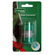 Kingfisher Gardening 1/2 inch hose connector in green packaging showing transparent plastic connector with metal threaded bands and color-coded grip rings