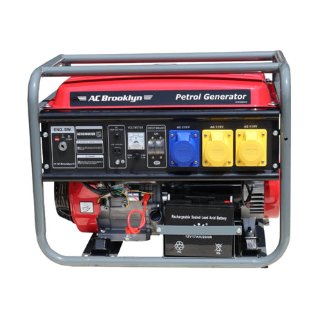 AC Brooklyn 8.1kVA Petrol Portable Generator 15hp Key Start