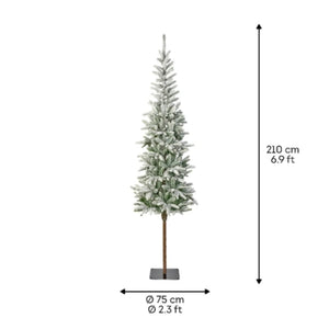 Everlands Snowy Alpback Fir Christmas Tree 7ft (2.1 Metre) | 301293