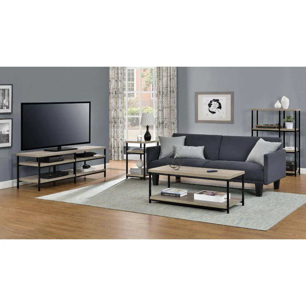 Ameriwood Home Elmwood TV Stand for 60 Inch TV - Grey Oak | 1763096PCOMUK