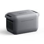 Anker SOLIX C2000 Gen 2 portable power station with 2048Wh capacity in grey with black accents, showing front and side view of the rugged battery backup unit