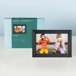 Aura Carver 10.1 Inch Wifi Digital Photo Picture Frame - Gravel | UKA900-BLK