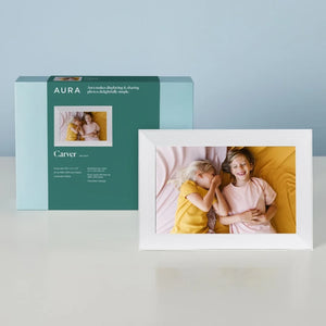 Aura Carver 10.1 Inch WiFi Digital Photo Picture Frame - White | UKA900-WHT
