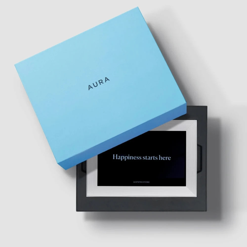 Aura Carver 10.1 Inch WiFi Digital Photo Picture Frame - White | UKA900-WHT