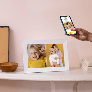 Aura Carver 10.1 Inch WiFi Digital Photo Picture Frame - White | UKA900-WHT