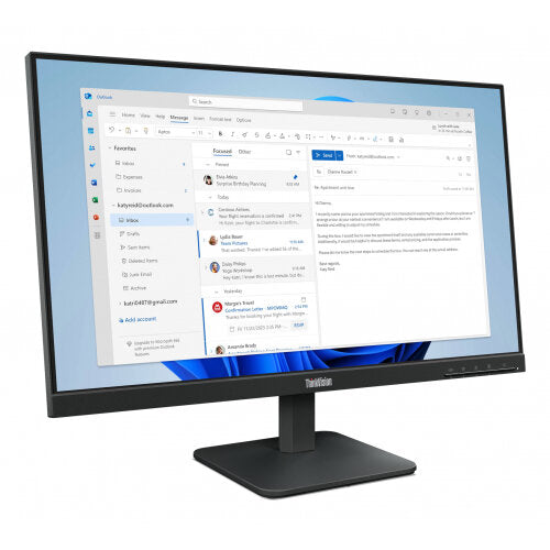 Lenovo ThinkVision S24-4e 24 Inch Full HD 1080p Computer Monitor - Black | 64B5KAT1UK