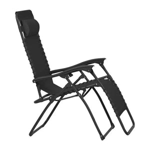Zero Gravity Recliner Relaxer Chair - Black (Sun Lounger) | 48973
