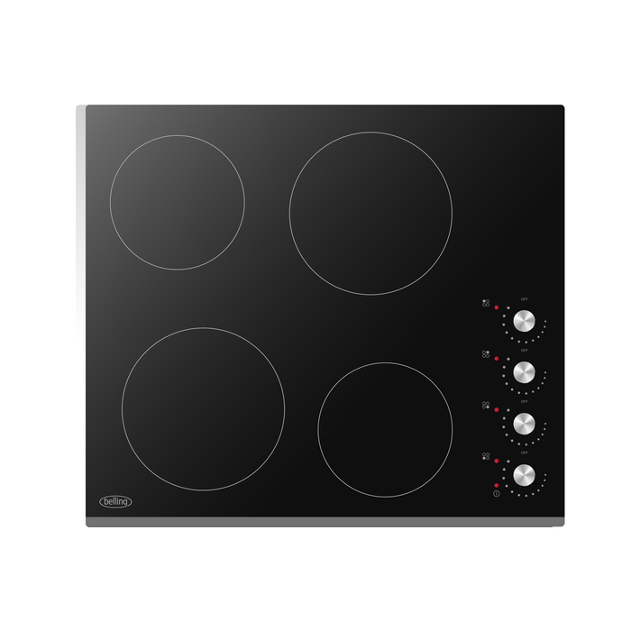 Belling 60CM 4 Zone Ceramic Hob - Black | BCH62RB