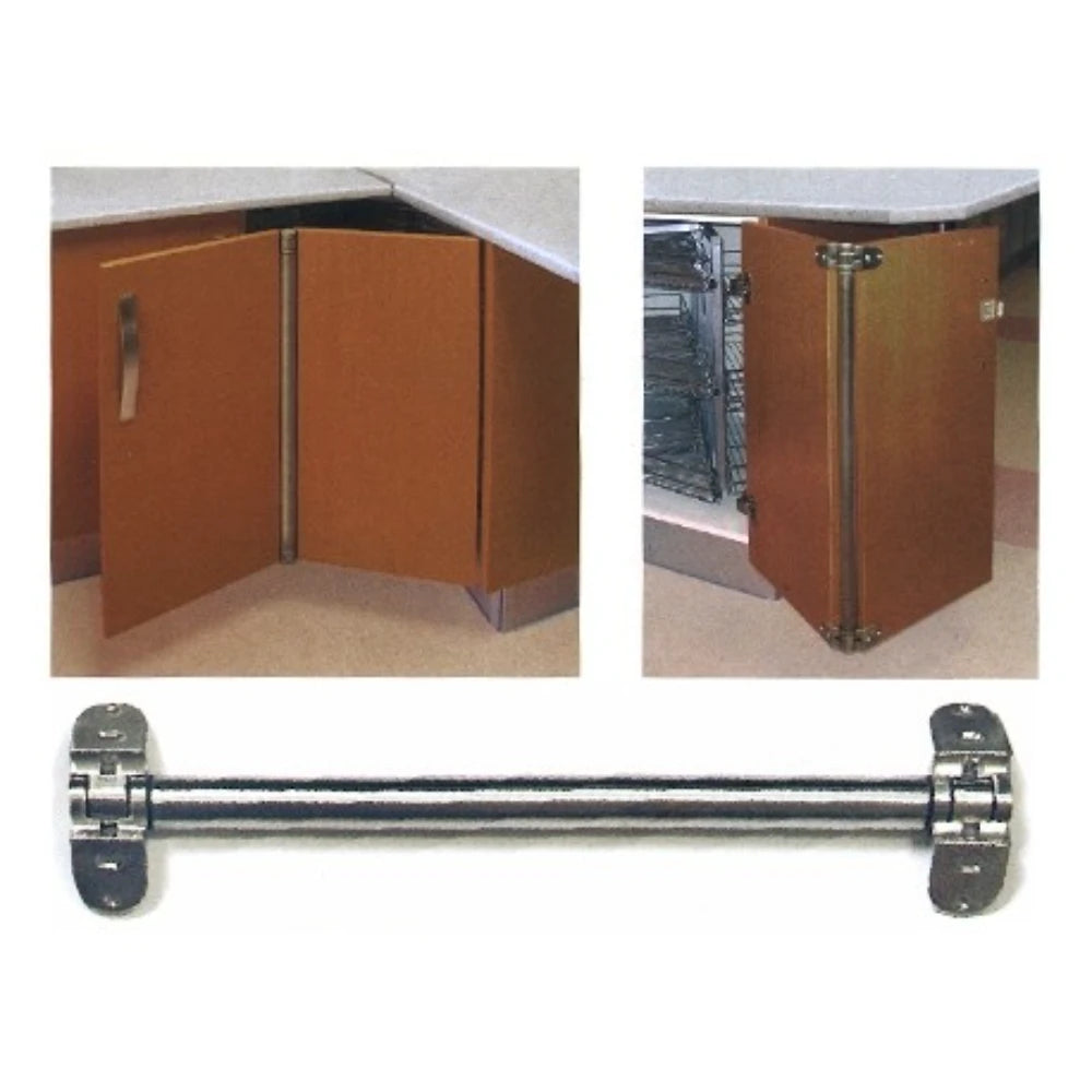 Corner Bar Hinge for Kitchen Corner Unit - Brushed Steel | 2908100