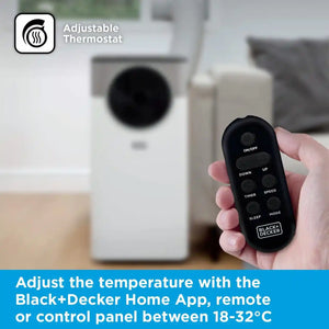 Black & Decker Portable Air Conditioner Unit 12000 BTU Smart Control - White | BXAC40035GB-BOM