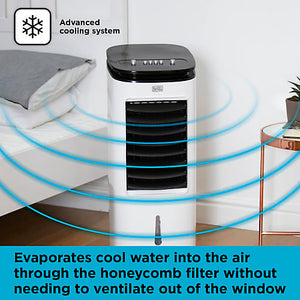 Black & Decker 2 in 1 Air Cooler and Fan 7 Litre | BXAC65001GB-BOM