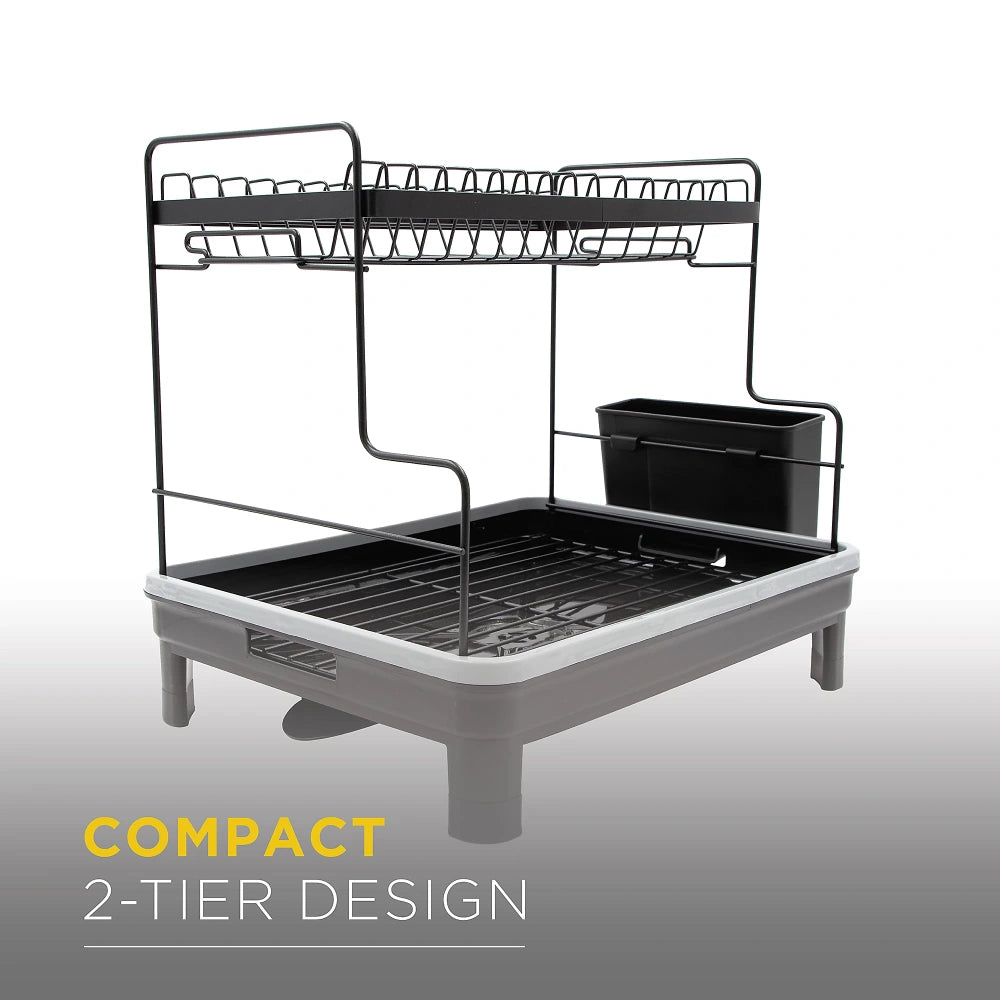 Blackmoor 2 Tier Dish Drainer - Black | 69189