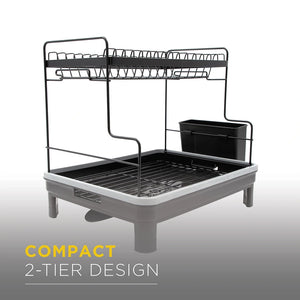 Blackmoor 2 Tier Dish Drainer - Black | 69189