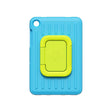 Blue and lime green rugged protective tablet case for Samsung Galaxy Tab A11+ with carry handle, textured grip surface, and reinforced corners designed for kids