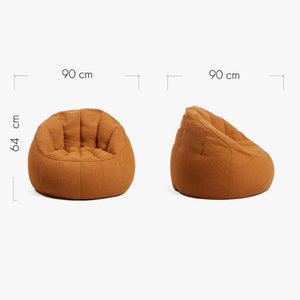 Elephant Boucle Chair Bean Bag - Terracota | EBOTER20