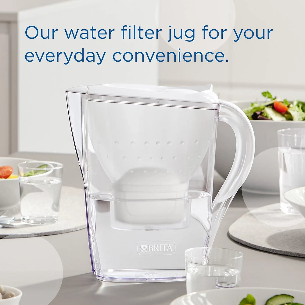 Brita Marella Cool Water Filter Jug 2.4 Litre - White + 1 Cartridge | S1051118