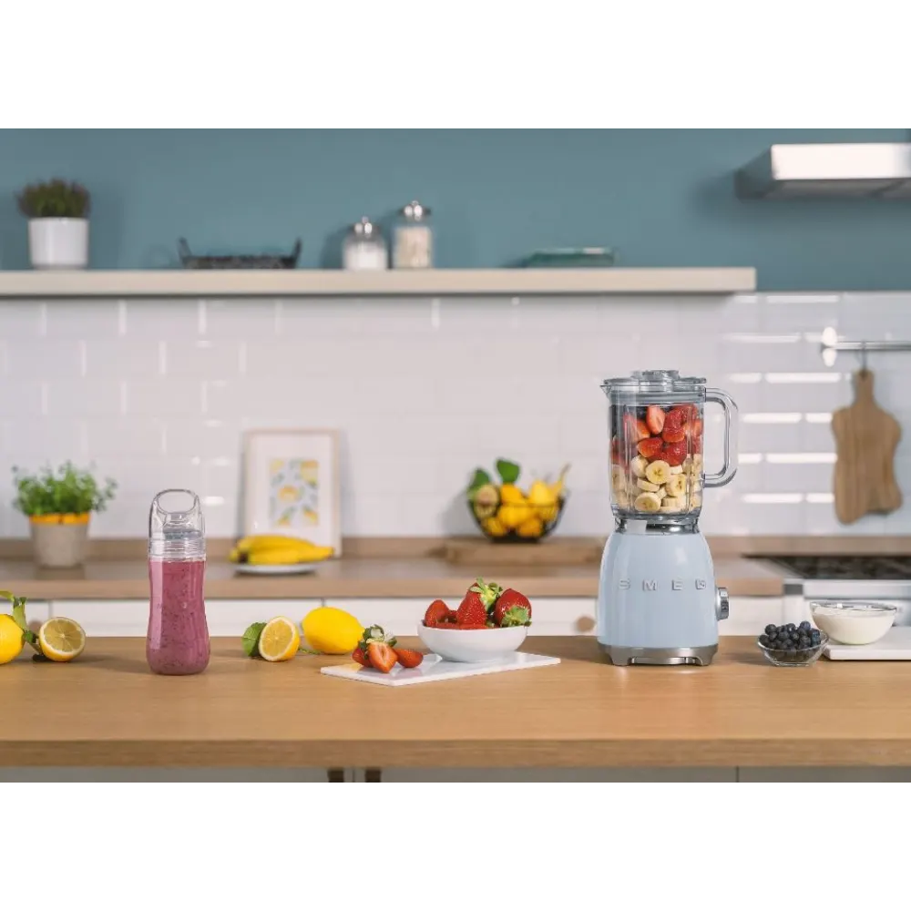 Smeg 50's Retro Food Blender - Pastel Blue | BLF03PBUK