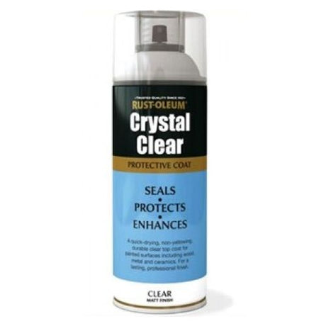 Rustoleum Crystal Clear Multi Surface Lacquer 400ml - Clear Matt | PTOU030