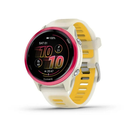 Garmin Forerunner 570 42mm GPS Smartwatch - Bone / Raspberry / Mango | 49-GAR-010-02970-02