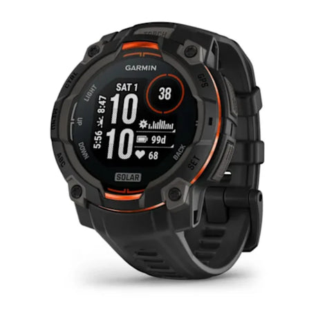 Garmin Instinct 3 45MM Solar Smart Fitness Watch - Black | 49-GAR-010-02934-00