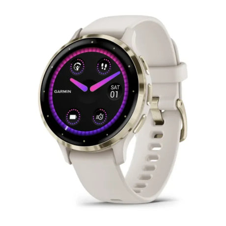 Garmin Venu 3S Smart Watch - Soft Gold and Ivory | 49-GAR-010-02785-04