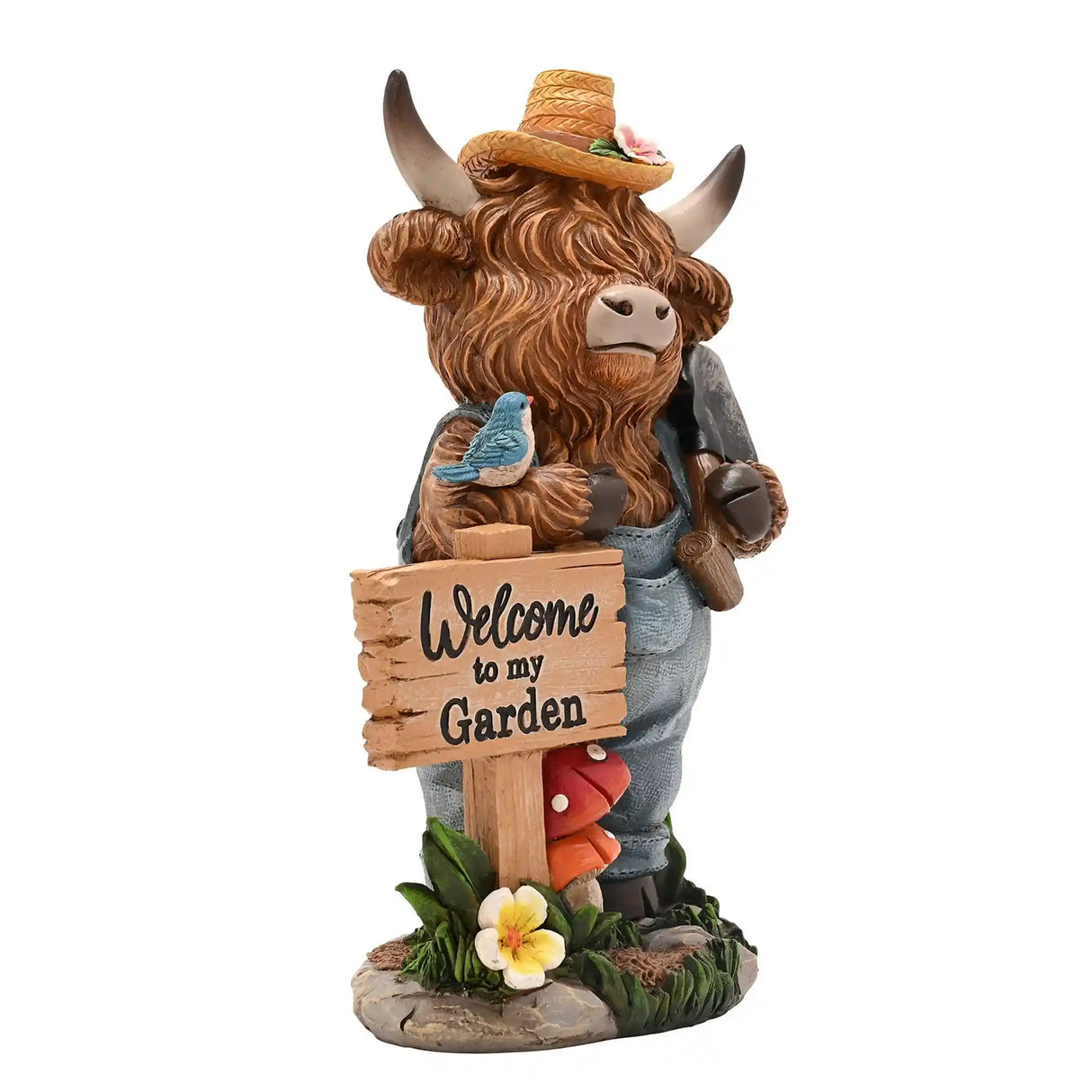 Country Living Highland Cows with Sign Welcome To My Garden | CL577